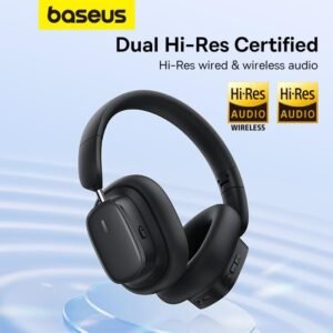 Baseus H1i Wireless Over-Ear Headphones – Active Noise Cancelling, Hi-Fi Sound